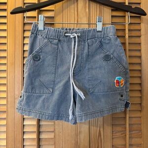 Kids Gray Shorts with Drawstring Y2K